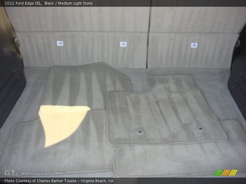 Black / Medium Light Stone 2012 Ford Edge SEL