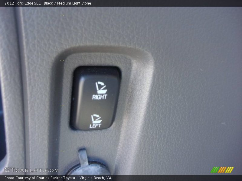 Black / Medium Light Stone 2012 Ford Edge SEL