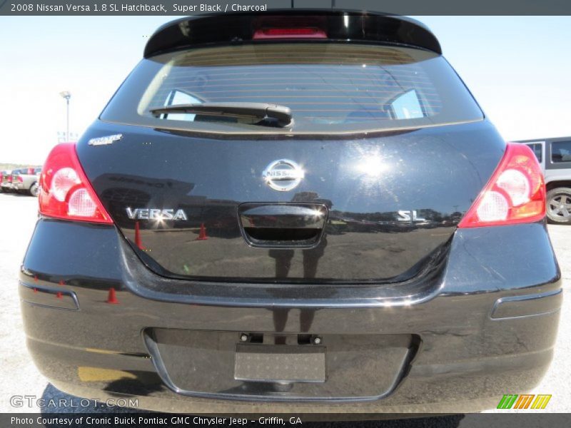 Super Black / Charcoal 2008 Nissan Versa 1.8 SL Hatchback