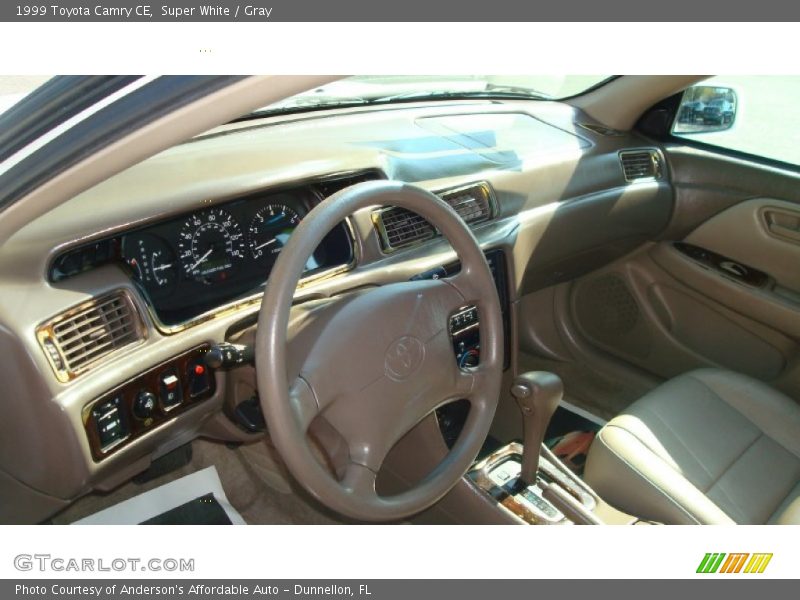 Super White / Gray 1999 Toyota Camry CE