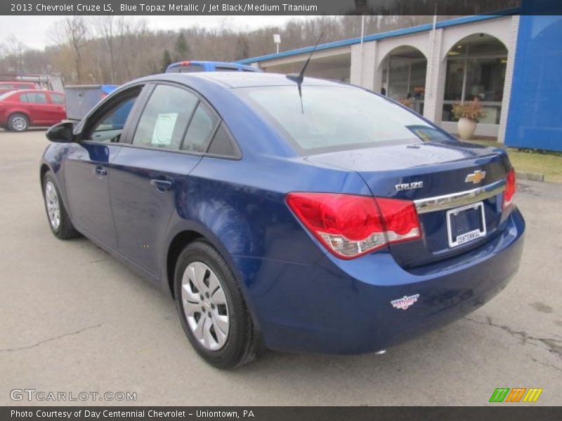 Blue Topaz Metallic / Jet Black/Medium Titanium 2013 Chevrolet Cruze LS