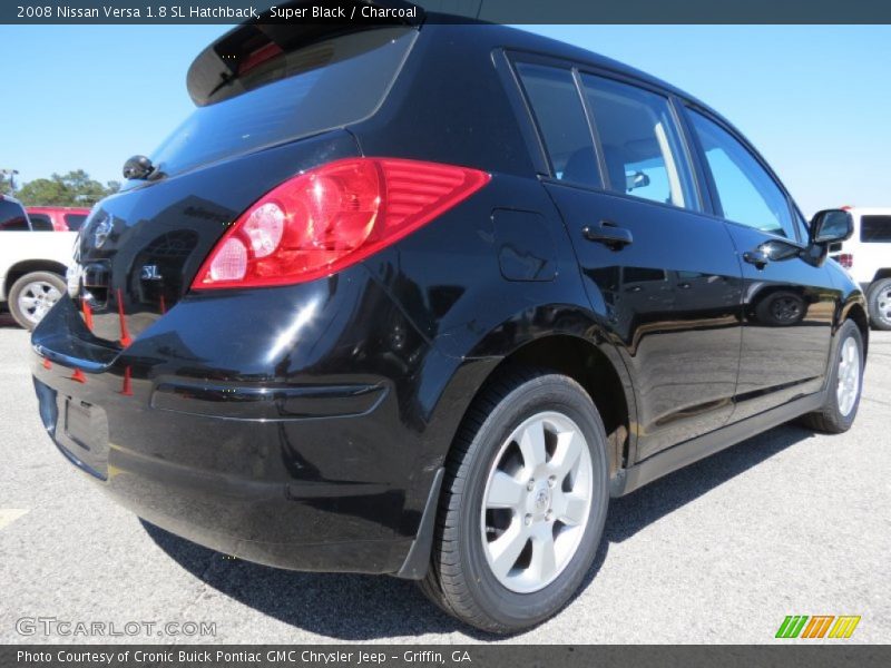 Super Black / Charcoal 2008 Nissan Versa 1.8 SL Hatchback