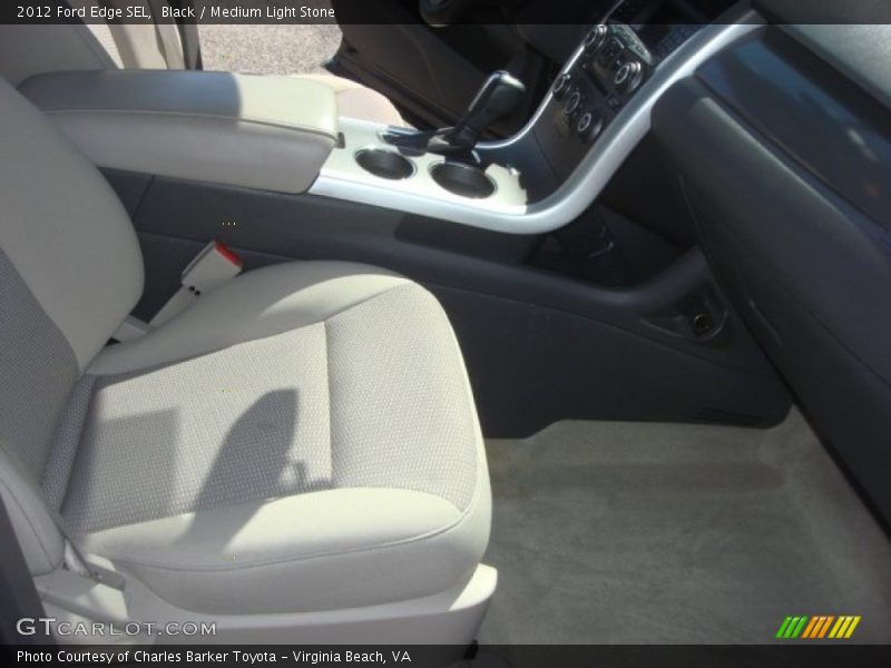 Black / Medium Light Stone 2012 Ford Edge SEL