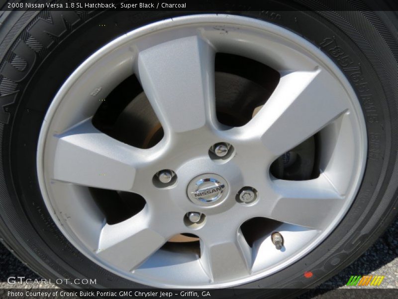 Super Black / Charcoal 2008 Nissan Versa 1.8 SL Hatchback