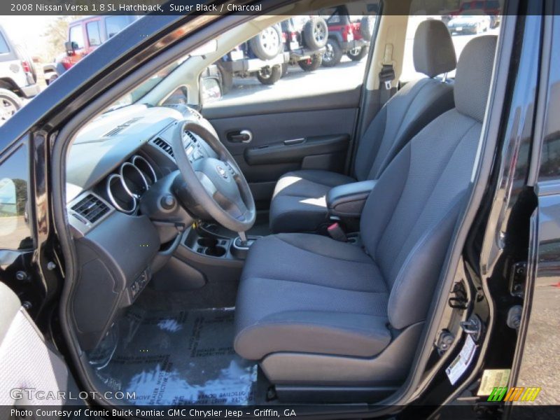 Super Black / Charcoal 2008 Nissan Versa 1.8 SL Hatchback