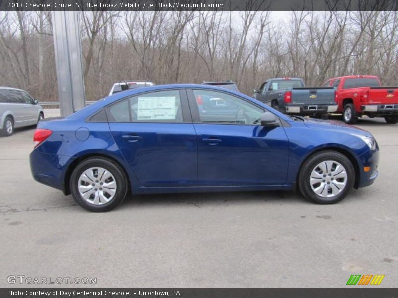 Blue Topaz Metallic / Jet Black/Medium Titanium 2013 Chevrolet Cruze LS