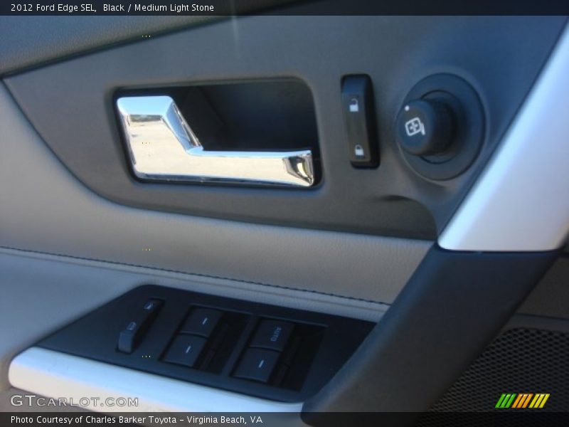 Black / Medium Light Stone 2012 Ford Edge SEL