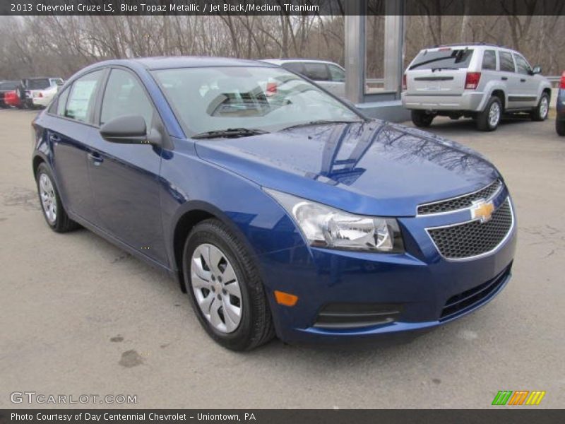 Blue Topaz Metallic / Jet Black/Medium Titanium 2013 Chevrolet Cruze LS