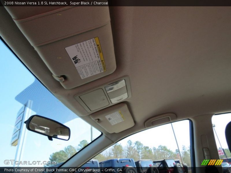 Super Black / Charcoal 2008 Nissan Versa 1.8 SL Hatchback