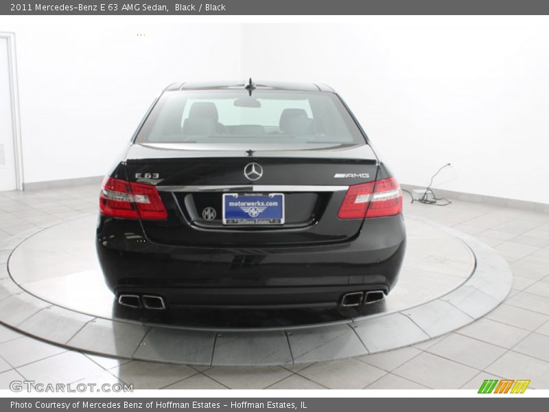 Black / Black 2011 Mercedes-Benz E 63 AMG Sedan