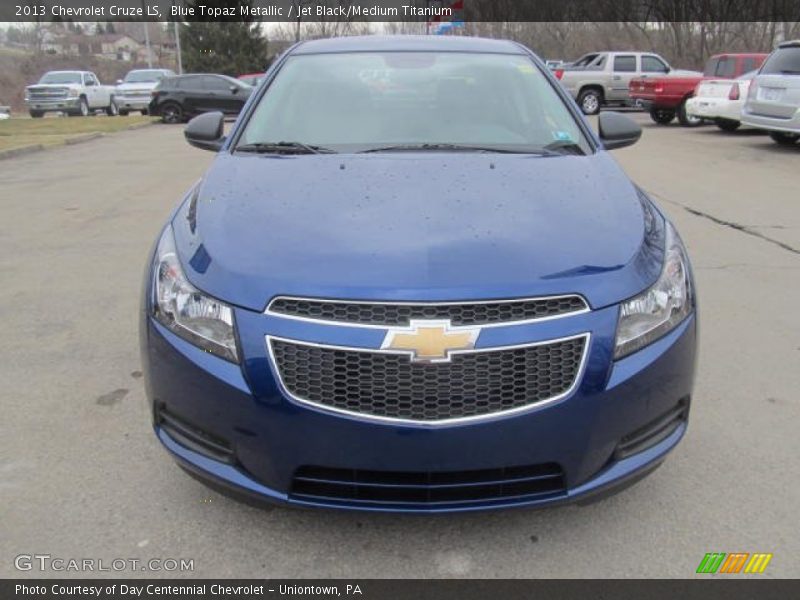 Blue Topaz Metallic / Jet Black/Medium Titanium 2013 Chevrolet Cruze LS