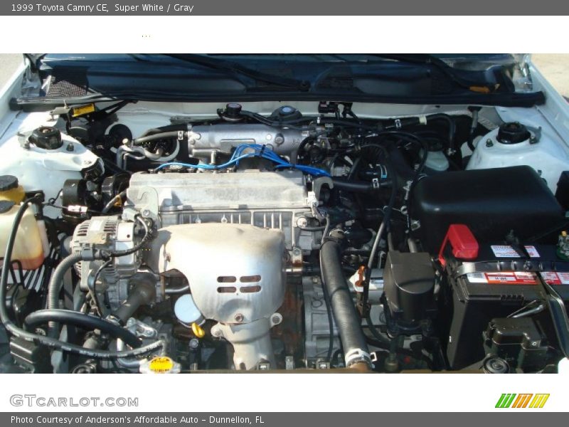 Super White / Gray 1999 Toyota Camry CE