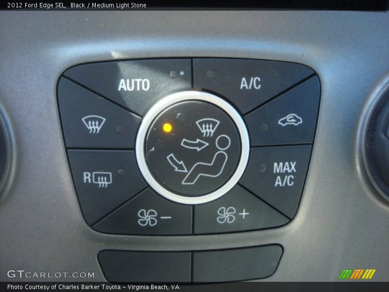 Black / Medium Light Stone 2012 Ford Edge SEL