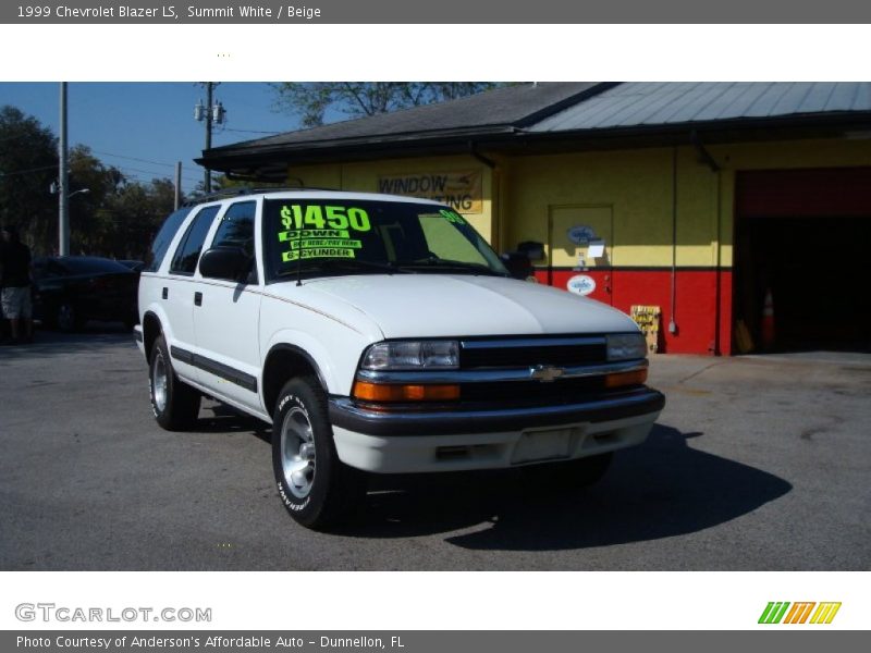 Summit White / Beige 1999 Chevrolet Blazer LS