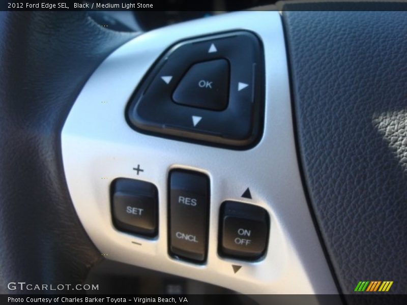 Black / Medium Light Stone 2012 Ford Edge SEL