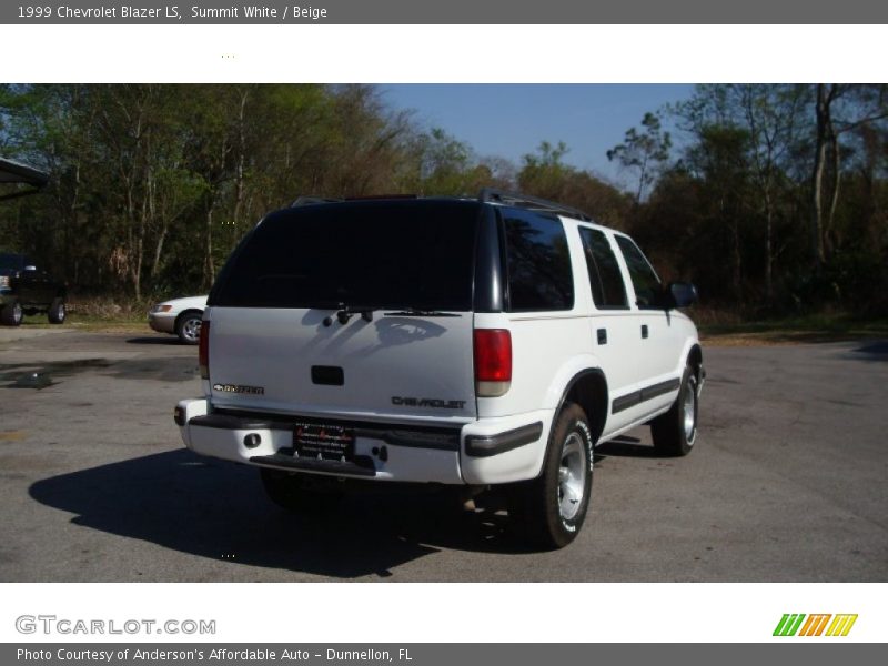 Summit White / Beige 1999 Chevrolet Blazer LS