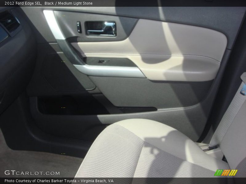 Black / Medium Light Stone 2012 Ford Edge SEL