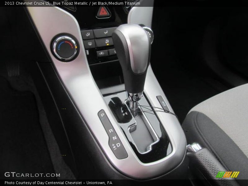Blue Topaz Metallic / Jet Black/Medium Titanium 2013 Chevrolet Cruze LS