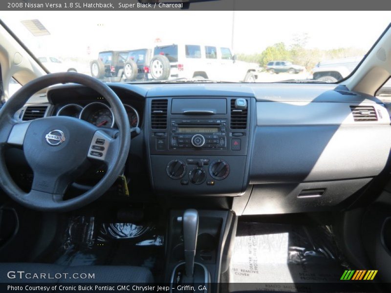 Super Black / Charcoal 2008 Nissan Versa 1.8 SL Hatchback