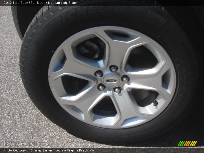Black / Medium Light Stone 2012 Ford Edge SEL