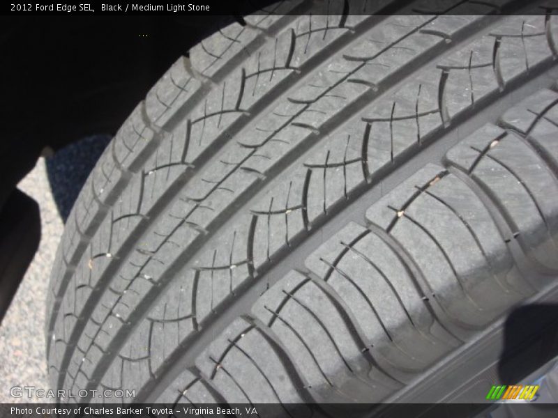Black / Medium Light Stone 2012 Ford Edge SEL