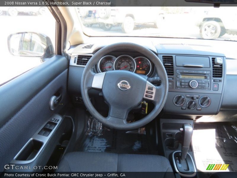 Super Black / Charcoal 2008 Nissan Versa 1.8 SL Hatchback