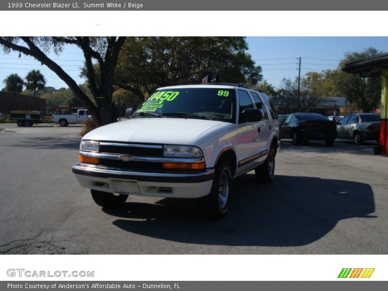 Summit White / Beige 1999 Chevrolet Blazer LS