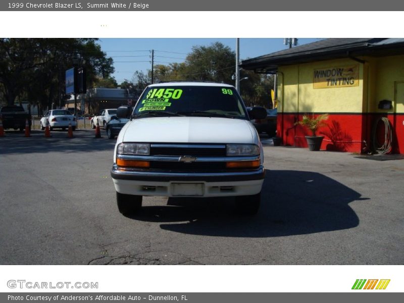 Summit White / Beige 1999 Chevrolet Blazer LS