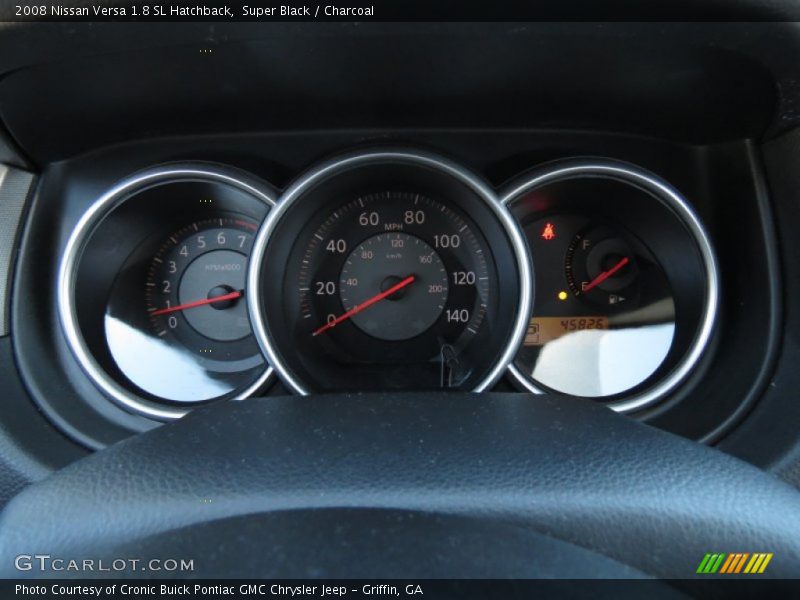 Super Black / Charcoal 2008 Nissan Versa 1.8 SL Hatchback