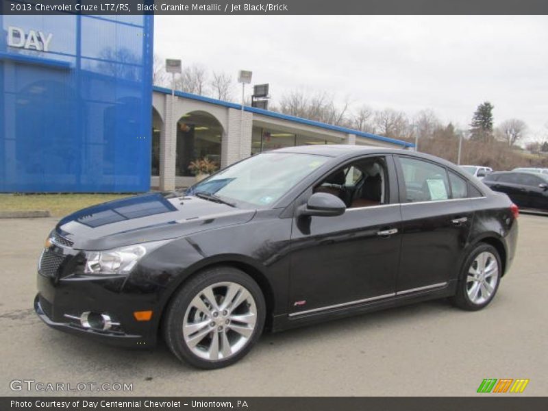 Black Granite Metallic / Jet Black/Brick 2013 Chevrolet Cruze LTZ/RS