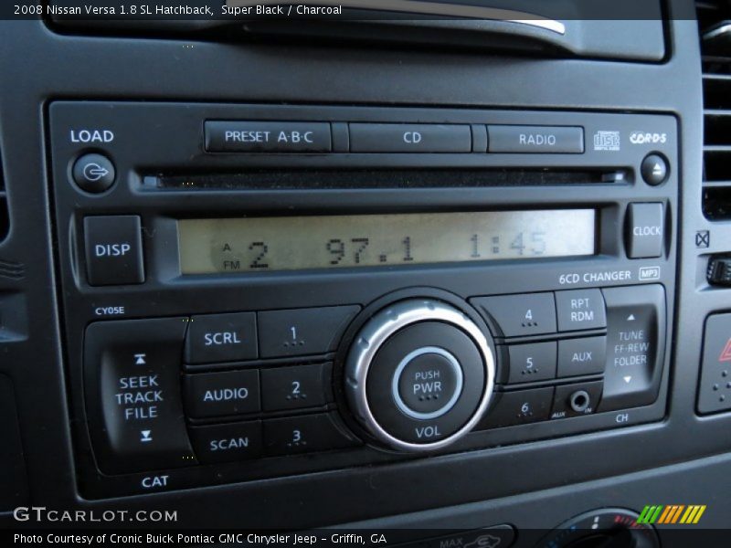 Super Black / Charcoal 2008 Nissan Versa 1.8 SL Hatchback