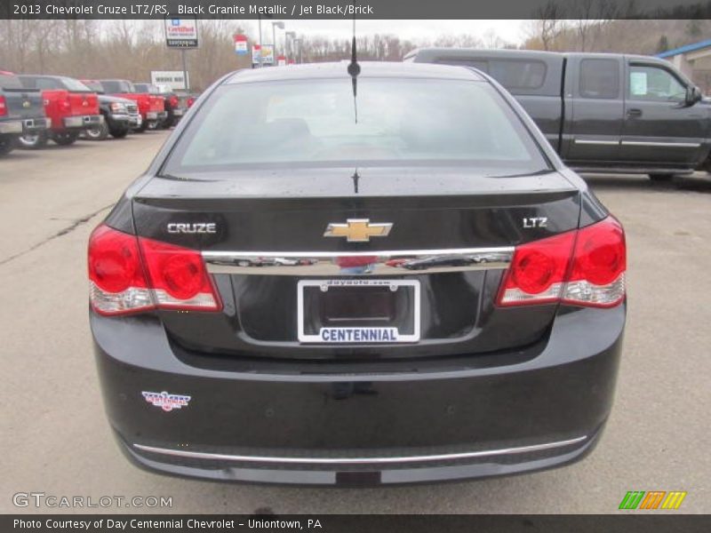 Black Granite Metallic / Jet Black/Brick 2013 Chevrolet Cruze LTZ/RS