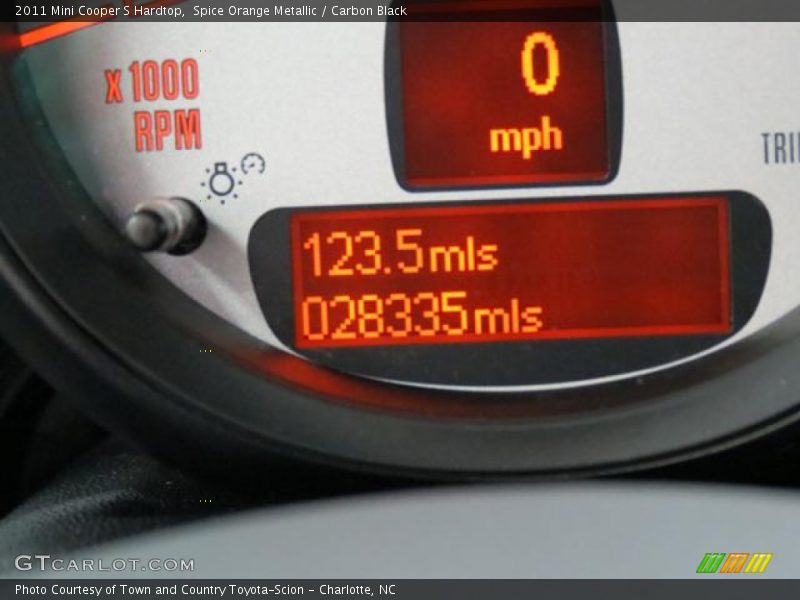 Spice Orange Metallic / Carbon Black 2011 Mini Cooper S Hardtop