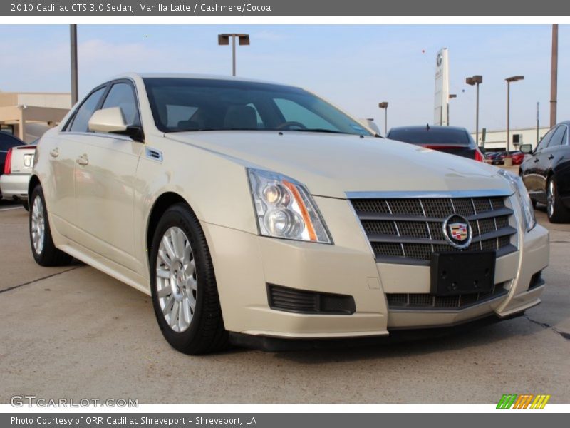 Vanilla Latte / Cashmere/Cocoa 2010 Cadillac CTS 3.0 Sedan