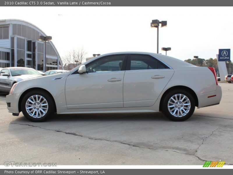 Vanilla Latte / Cashmere/Cocoa 2010 Cadillac CTS 3.0 Sedan