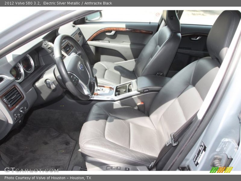 Electric Silver Metallic / Anthracite Black 2012 Volvo S80 3.2