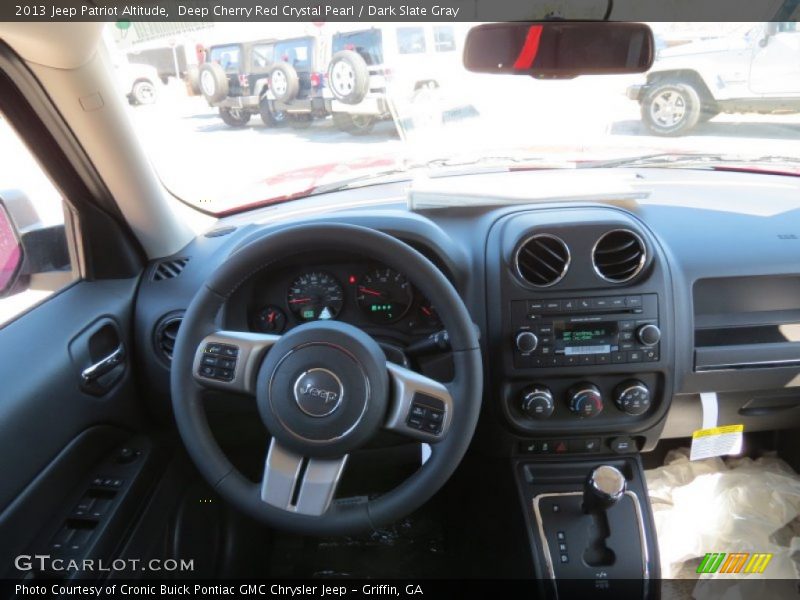 Deep Cherry Red Crystal Pearl / Dark Slate Gray 2013 Jeep Patriot Altitude