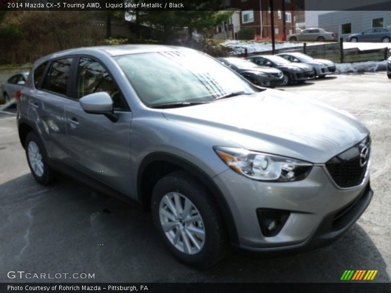 Liquid Silver Metallic / Black 2014 Mazda CX-5 Touring AWD