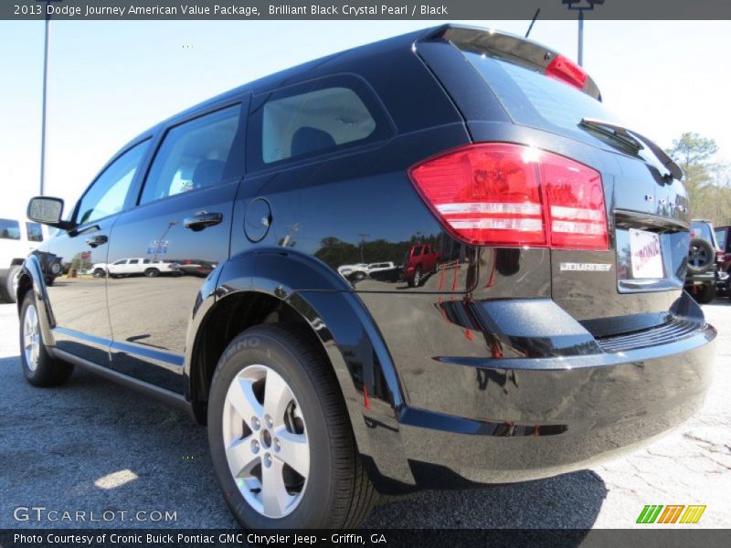 Brilliant Black Crystal Pearl / Black 2013 Dodge Journey American Value Package