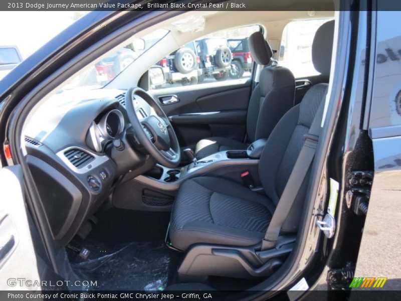 Brilliant Black Crystal Pearl / Black 2013 Dodge Journey American Value Package