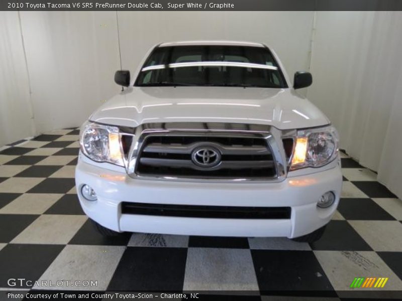 Super White / Graphite 2010 Toyota Tacoma V6 SR5 PreRunner Double Cab