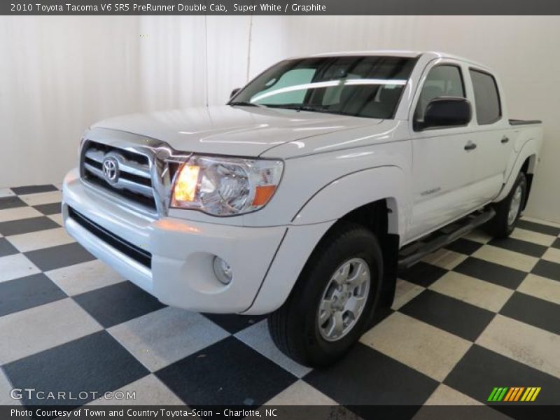 Super White / Graphite 2010 Toyota Tacoma V6 SR5 PreRunner Double Cab