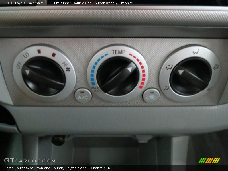 Super White / Graphite 2010 Toyota Tacoma V6 SR5 PreRunner Double Cab