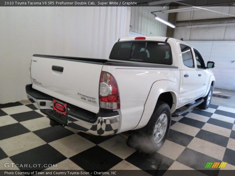 Super White / Graphite 2010 Toyota Tacoma V6 SR5 PreRunner Double Cab