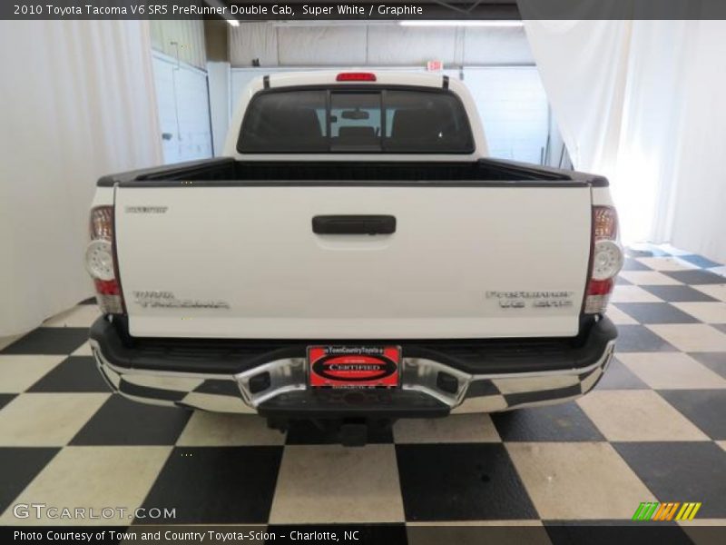 Super White / Graphite 2010 Toyota Tacoma V6 SR5 PreRunner Double Cab
