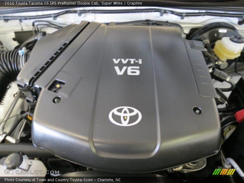 Super White / Graphite 2010 Toyota Tacoma V6 SR5 PreRunner Double Cab
