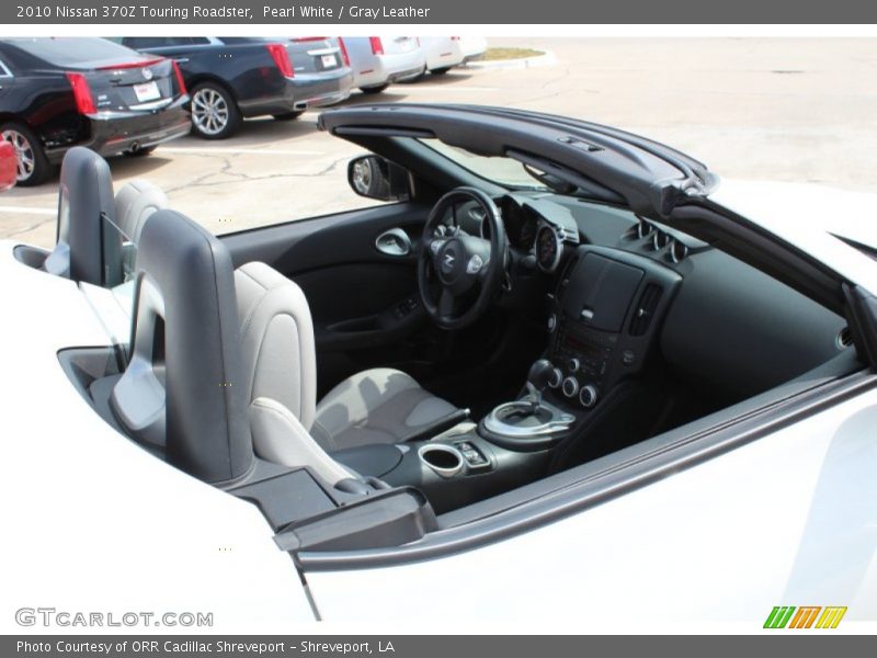 Pearl White / Gray Leather 2010 Nissan 370Z Touring Roadster