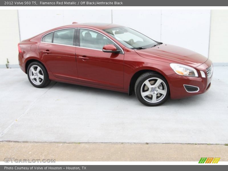 Flamenco Red Metallic / Off Black/Anthracite Black 2012 Volvo S60 T5