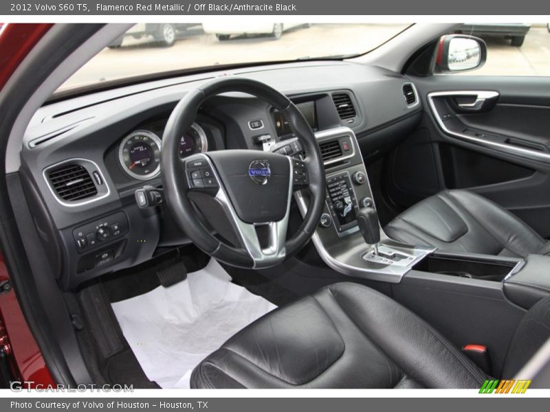 Flamenco Red Metallic / Off Black/Anthracite Black 2012 Volvo S60 T5