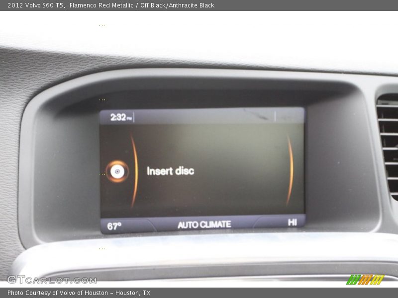 Flamenco Red Metallic / Off Black/Anthracite Black 2012 Volvo S60 T5